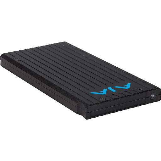PAK512-R3 AJA storage module, offering 512GB capacity for high-performance video recording and editing in 4K and HD workflows.