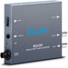 AJA ROI-DP Mini-Converter – DisplayPort to SDI converter with real-time Region of Interest scaling, aspect ratio control, and audio embedding.