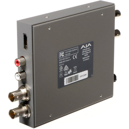 AJA ROI-SDI Mini-Converter – SDI to HDMI and Region of Interest scaler with real-time cropping, scaling, and aspect ratio adjustment.