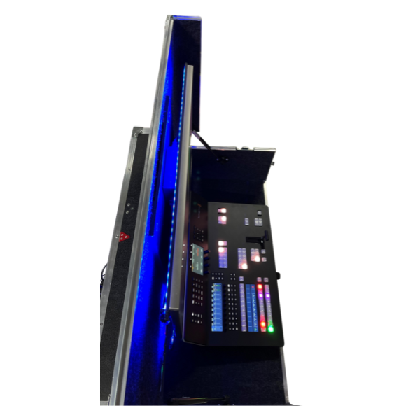 The TC2GO Airpack I Production Travel Road Case is engineered for professionals who require a reliable and portable solution for transporting their 19" rack-mounted production equipment. Single 24 Inch Monitor mounts for broadcast or computer monitor. Single 3RU rack mounts on upper side for dual 7 inch monitors. Single 8RU Shock mount equipment rack.