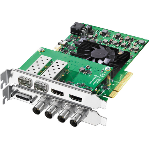 The Blackmagic Design DeckLink 4K Extreme 12G is a high-performance video capture and playback card designed for 4K workflows. With 12G-SDI support, it provides ultra-fast, high-quality input and output for broadcast, post-production, and professional video environments. This card allows seamless 4K video editing, live streaming, and monitoring, making it an ideal solution for demanding video production tasks.