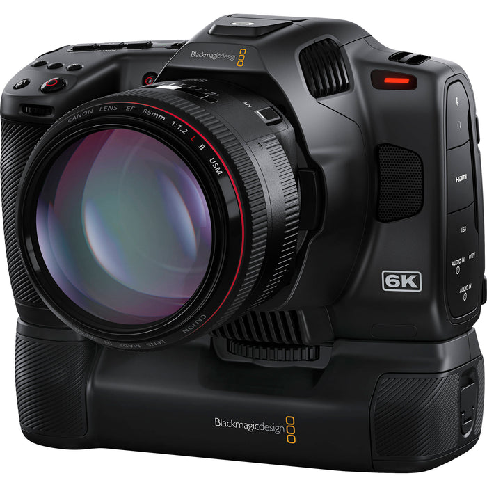Blackmagic Design CINECAMPOCHDXBT2 – Pocket Camera Battery Pro Grip for Extended Shooting with Pocket Cinema Camera 6K Pro and 6K G2 Models.