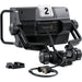 The Blackmagic Design URSA Studio Viewfinder G2 (CINEURSANSVF2) is a 7-inch, 1920x1200 high-brightness monitor for URSA Studio and Mini cameras. It features a detachable sun hood, side handles, SDI input, and customizable controls for professional studio use.