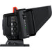 Blackmagic Studio Camera 4K Pro G2 (CINSTUDMFT/G24PDFG2): A professional live production camera featuring a Micro Four Thirds mount, 4K resolution, 13 stops of dynamic range, a 7-inch 2000-nit HDR touchscreen, built-in ND filters, 12G-SDI, HDMI, XLR audio inputs, and live streaming capabilities via Ethernet.