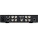 The Blackmagic Design Zoom Demand (model CINSTUDMFTHSC) is a control device designed for Blackmagic Studio Cameras. It offers precise zoom control with an in/out toggle and speed selection knob. The device connects via dual USB-C ports and mounts on the camera's pan handle using a rosette, allowing for flexible positioning. It is compatible with Blackmagic Studio Camera 4K Plus and 4K Pro models.