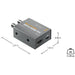 Blackmagic Design Micro Converter SDI to HDMI 12G, a compact and professional-grade converter that converts 12G-SDI signals to HDMI, supporting ultra-high-definition video resolutions up to 2160p60 for 4K workflows.