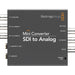 Blackmagic Design Mini Converter Audio to SDI, a professional-grade audio converter that allows embedding analog or AES/EBU audio into SDI video signals. Ideal for integrating audio with video workflows in broadcast and production environments.