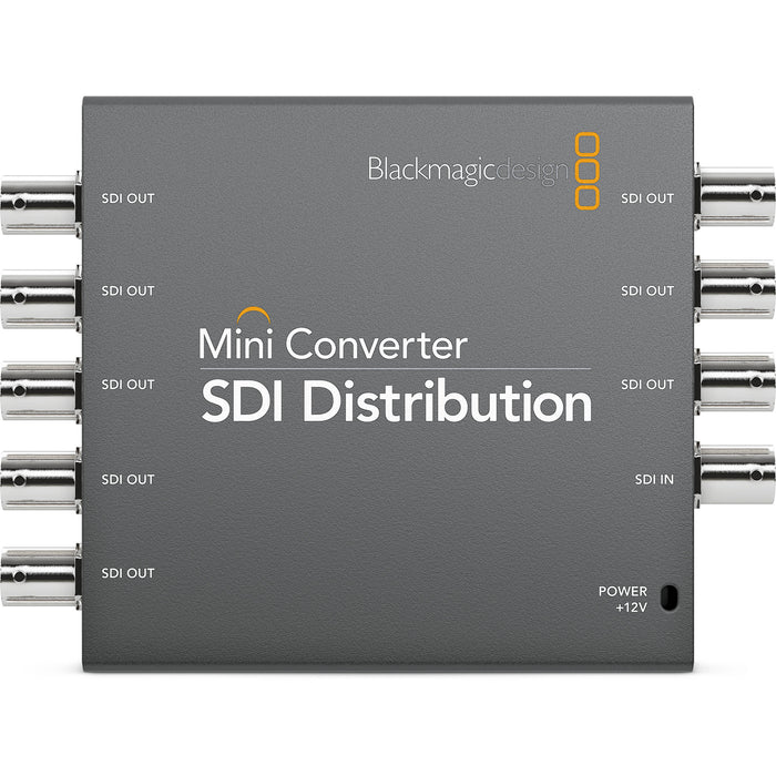Blackmagic Design Mini Converter SDI to Analog, a professional-grade converter that converts SDI video signals into analog composite or component video, while also extracting and converting embedded SDI audio to balanced or unbalanced analog audio. Ideal for integrating SDI video into analog workflows.