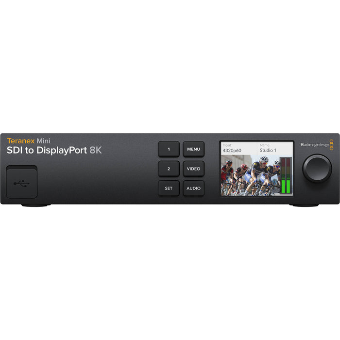SDI to DisplayPort adapter, designed for converting high-definition digital video signals from SDI sources to DisplayPort-compatible displays, ensuring seamless video output in professional production environments.