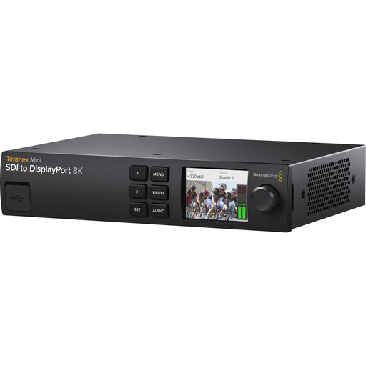 SDI to DisplayPort adapter, designed for converting high-definition digital video signals from SDI sources to DisplayPort-compatible displays, ensuring seamless video output in professional production environments.