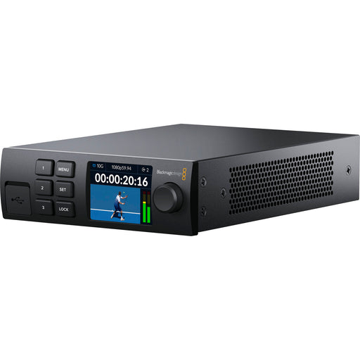 The Blackmagic Design 2110 IP Converter 3x3G (model CONVNVIPA3/3G) is a rack-mountable device designed to convert up to three separate 3G-SDI video sources into SMPTE ST 2110 IP video systems. This integration facilitates the transition from traditional SDI workflows to modern IP-based environments.