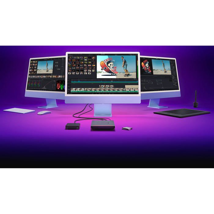 Blackmagic Cloud Pod (DWCLDAPOD) – USB-C disk hosting with 10G Ethernet, cloud synchronization, real-time monitoring, and portable design for professional use.