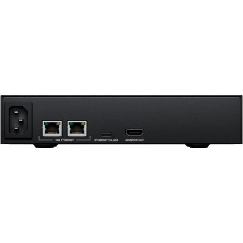 Blackmagic Design Cloud Dock 2 (DWCLDB/DOCK02) features dual 2.5" drive support, high-speed 10GBASE-T Ethernet connectivity, cloud integration, and real-time HDMI monitoring.