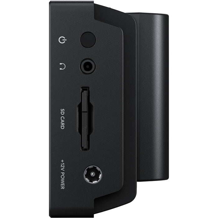 Blackmagic Design HYPERD/AVIDA03/5 Video Assist 5" 3G with 5-inch touchscreen, 3G-SDI and HDMI inputs, ProRes/DNx recording, and audio monitoring.
