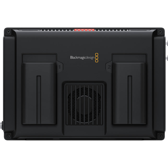 Blackmagic Video Assist 7" 12G HDR with 2500 nits brightness, 1920x1200 resolution, 12G-SDI, HDMI, ProRes/DNxHD recording, and advanced monitoring tools.