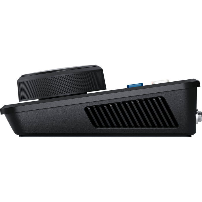 Blackmagic HyperDeck Shuttle HD with HDMI input/output, SD card and USB-C storage, ProRes/DNxHD recording, and built-in teleprompter functionality.