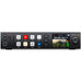 Blackmagic HyperDeck Studio HD with 6G-SDI and HDMI I/O, dual SD card slots, USB-C external recording, ProRes/DNxHD support, and compact 1RU design.