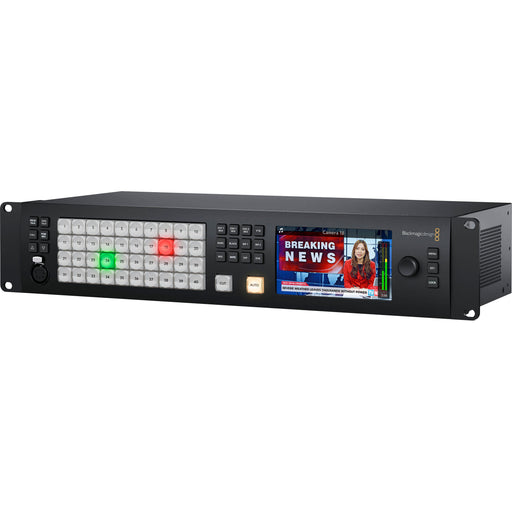 SWATEMSCN21ME4HD live production switcher with 4K and HD support, featuring advanced video mixing and streaming capabilities for professional broadcasting.