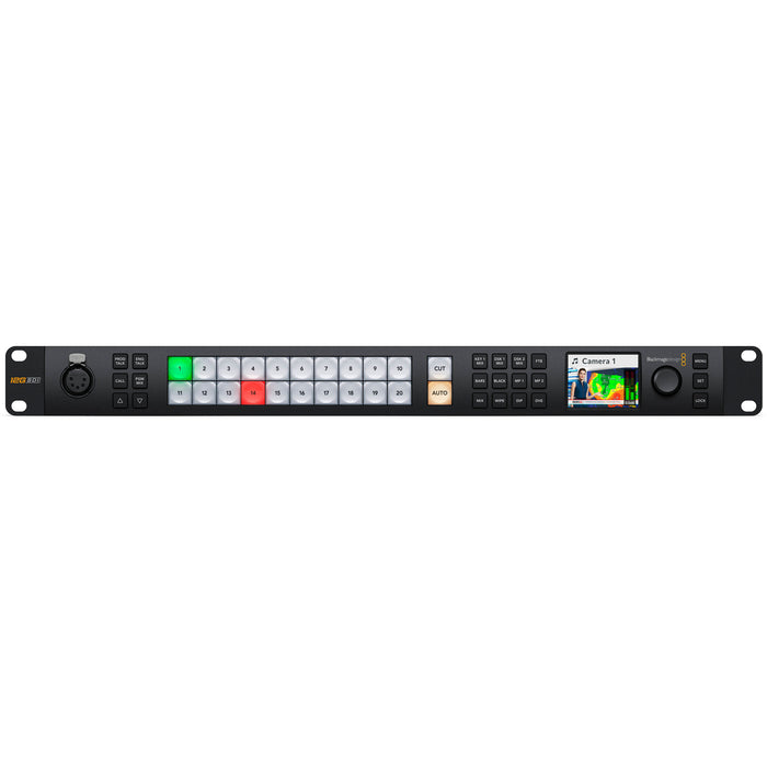 SWATEMSCN22ME24K live production switcher with 4K support, featuring 24 inputs, advanced video mixing capabilities, and professional broadcast features for high-quality live event production.