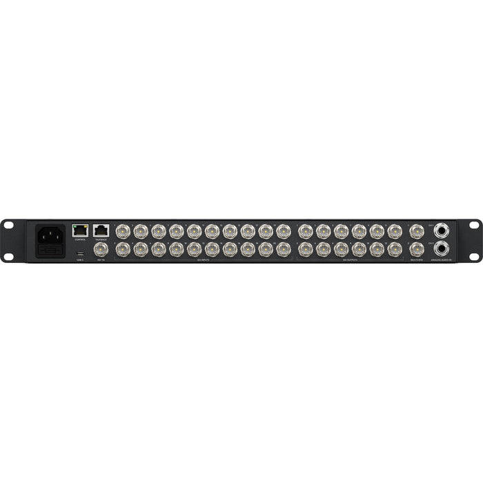 SWATEMSCN22ME24K live production switcher with 4K support, featuring 24 inputs, advanced video mixing capabilities, and professional broadcast features for high-quality live event production.