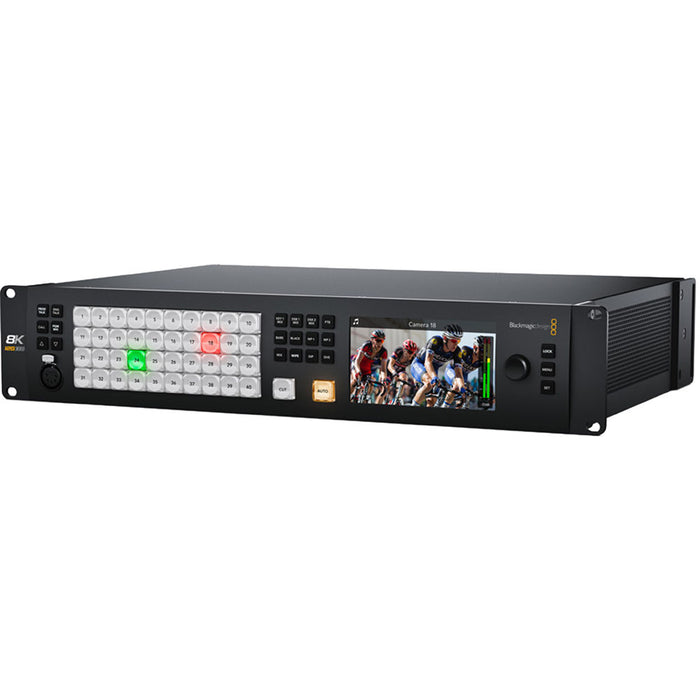 SWATEMSCN41ME48K - A high-performance, feature-rich live production switcher with advanced 4 M/E capabilities, designed for professional broadcast applications, offering 48 12G-SDI inputs, multiple keyers, media players, and 4K resolution support.