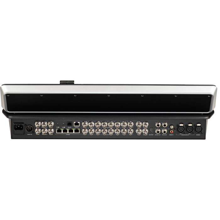 SWATEMTVSTA/HD08 - A versatile and compact live production switcher featuring 8 SDI inputs and outputs, built-in media players, 4 keyers, and a range of professional broadcast tools, ideal for live streaming and studio productions.