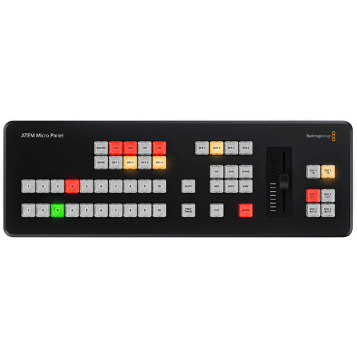 SWPANELAA1ME10 - A professional control panel for live production switchers, offering intuitive interface and advanced functionality for seamless switching, keying, and media control in broadcast environments.