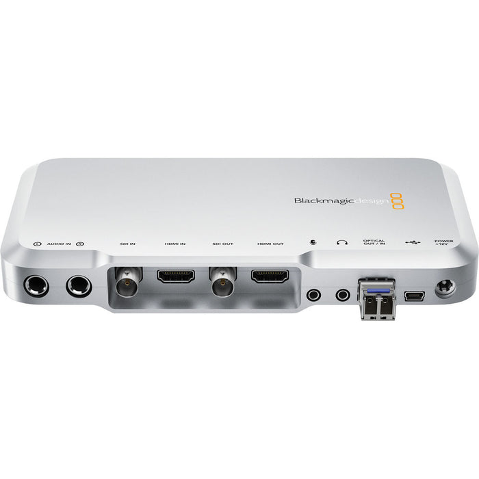 SWRCONV signal converter for professional video production, converting SDI, HDMI, and fiber optic signals with support for up to 4K resolution and low latency. Ideal for studio and field setups, it offers multiple inputs/outputs and reliable performance.