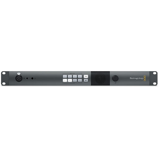 SWRCONVRCK2 signal converter rackmount unit for SDI, HDMI, and fiber optic conversion up to 4K. Features include multi-channel audio support, low latency, auto signal detection, and real-time monitoring with LED indicators. Compact, rack-mountable design with power redundancy for reliable use in broadcast environments.