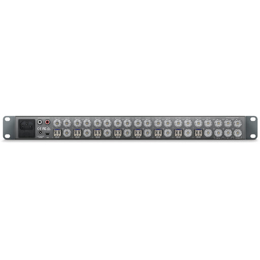 SWRCONVRCKT4K8 4K signal converter with support for SDI, HDMI, and fiber optic connections. Features include low latency conversion, multi-channel audio support, and dual power inputs for reliability. Designed for professional broadcast and production environments, this rack-mountable unit supports resolutions up to 4K UHD and provides real-time signal monitoring with LED indicators.