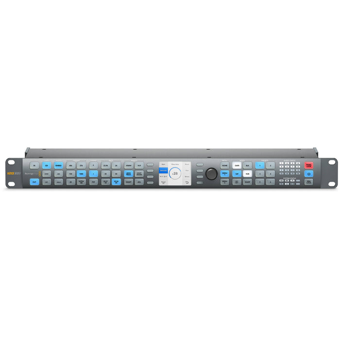 Blackmagic Design Teranex AV is a professional broadcast converter with 12G-SDI, 6G-SDI, and HDMI 2.0a connectivity. It supports up to 16 channels of SDI audio, analog audio, and optical fiber. With 10-bit processing, it’s ideal for live and studio broadcasts, featuring an easy-to-use control panel and remote control options.