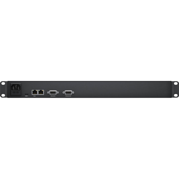 Blackmagic Design Videohub Smart Control Pro - 48 programmable buttons, macro capability, Ethernet and USB connectivity, Power over Ethernet (PoE), and 1RU rackmount design for efficient video routing management.