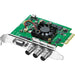 Blackmagic Design DeckLink SDI 4K, a PCIe capture and playback card featuring 6G-SDI input and output, supporting SD, HD, and Ultra HD formats up to 2160p30, ideal for professional video production workflows.