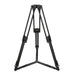 Camgear V15P AL GS Camera Tripod System featuring a V15P Fluid Head, two-stage aluminum tripod, pan bar, ground spreader, and padded carrying bag for professional video production.