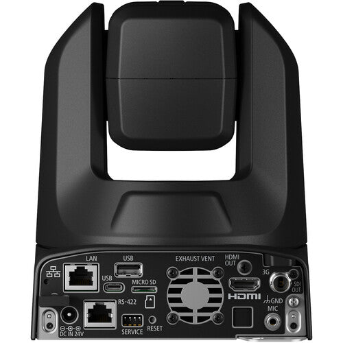 Canon CR-N300 PTZ Camera in Black – 4K UHD resolution, 20x optical zoom, advanced autofocus, and IP streaming for professional video production.
