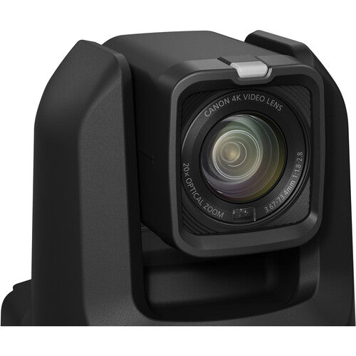 Canon CR-N300 PTZ Camera in Black – 4K UHD resolution, 20x optical zoom, advanced autofocus, and IP streaming for professional video production.