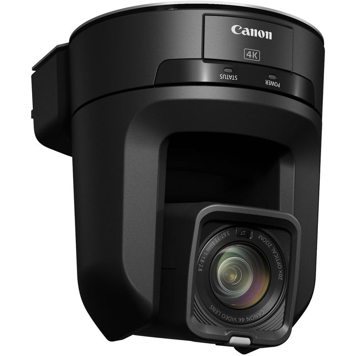 Canon CR-N300 PTZ Camera in Black – 4K UHD resolution, 20x optical zoom, advanced autofocus, and IP streaming for professional video production.