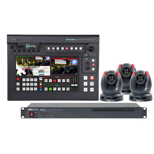 Data Video SHOWCAST 100-TRK 1 – A professional 4K video production studio with built-in tracking, switching, and streaming capabilities.