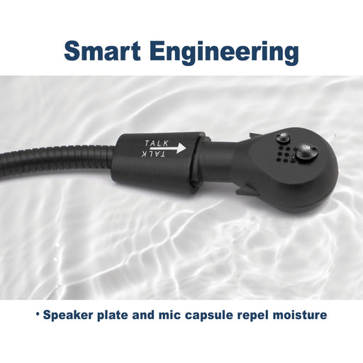 Eartec EVADE EVXDR dual-ear wireless remote headset with built-in transceiver, 270° swivel boom mic, and adjustable headband for full-duplex communication.