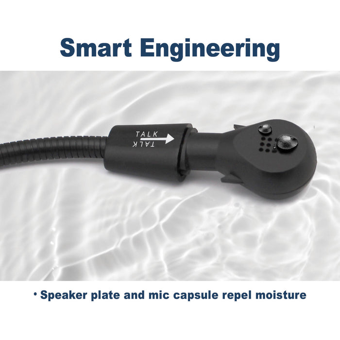 Eartec EVADE EVXDR dual-ear wireless remote headset with built-in transceiver, 270° swivel boom mic, and adjustable headband for full-duplex communication.