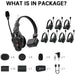 Hollyland Solidcom C1-8S full-duplex wireless DECT intercom system with eight headsets
