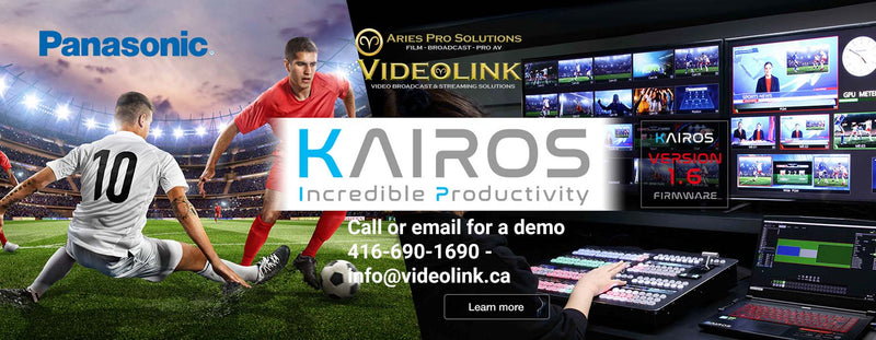 Aries pro Solutions-Videolink-Panasonic-Kairos-live-production-switcher-4k-ndi-cloud-streaming-st-2110-hdr-encoder-srt-decoder-mobile.