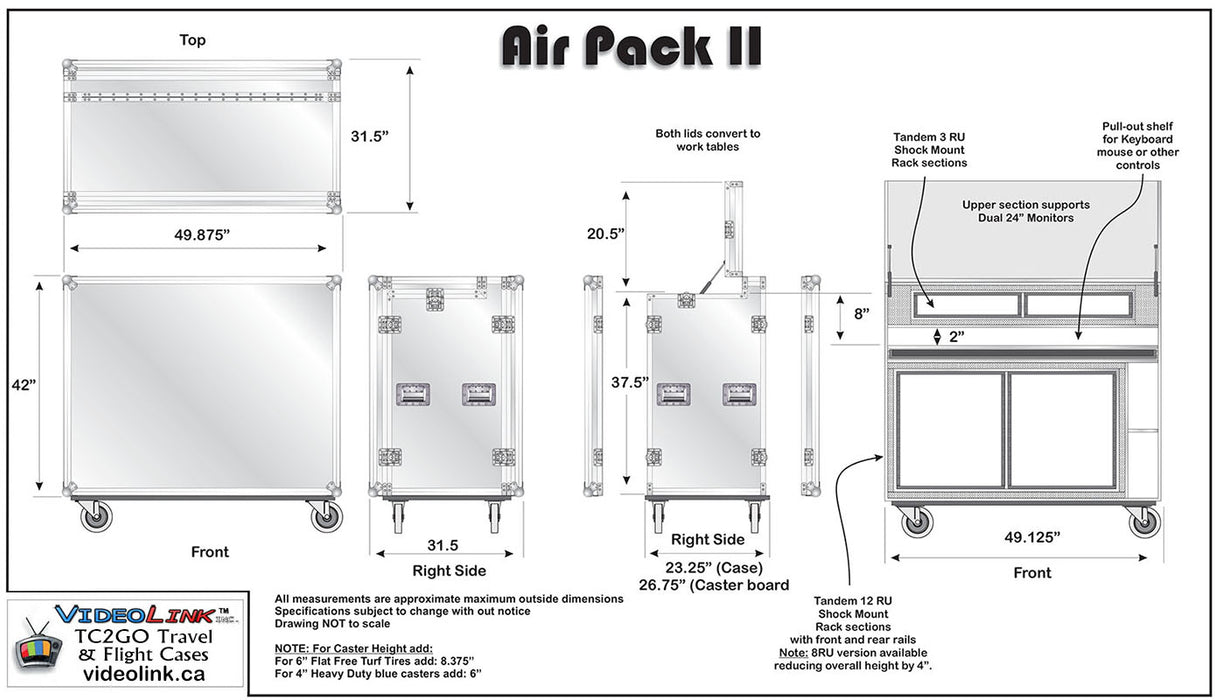 Durable and secure ATA Rated Travel Roadcase designed for protecting production gear with custom foam and heavy-duty construction.