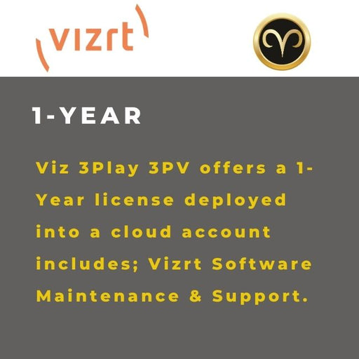 Vizrt Viz 3Play 3PV hardware unit with control surface in rackmount configuration