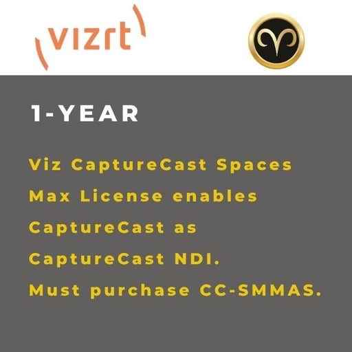 Vizrt CaptureCast Spaces Max License CC-SML