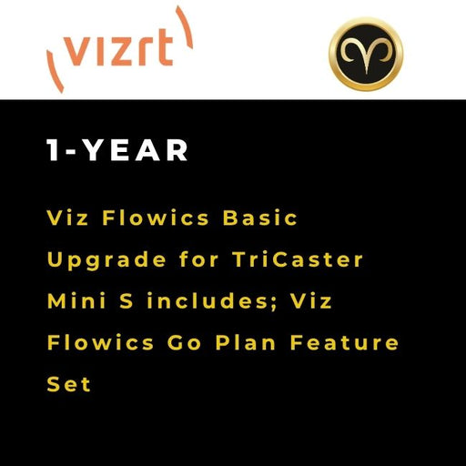 Vizrt Viz Flowics Basic Upgrade for TriCaster Mini S system integration module