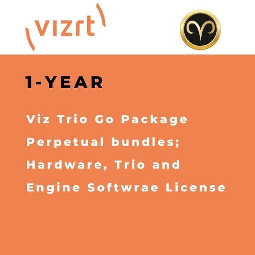 Vizrt Viz Trio Go Package Perpetual graphics system for broadcast and live production