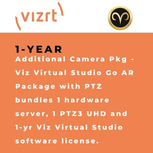 Vizrt Viz Virtual Studio Go AR PTZ Camera Add-On Package