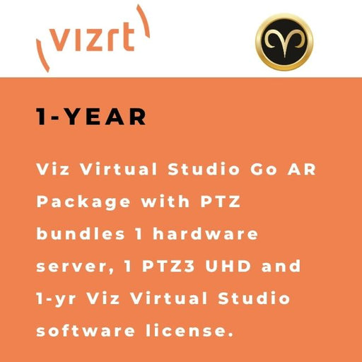 Vizrt Viz Virtual Studio Go AR Package with PTZ camera for augmented reality production