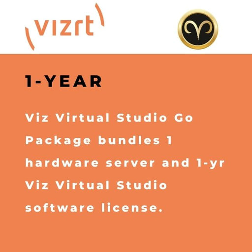 Vizrt Viz Virtual Studio Go Package VVSGPNY1 for portable AR and virtual set production